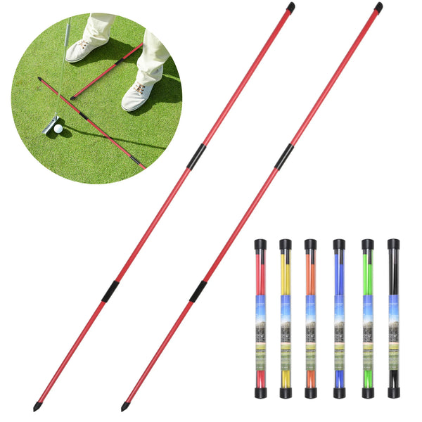 BridgeLinks Golf Alignment Sticks – Swing Path & Setup Trainer (2 Pack)