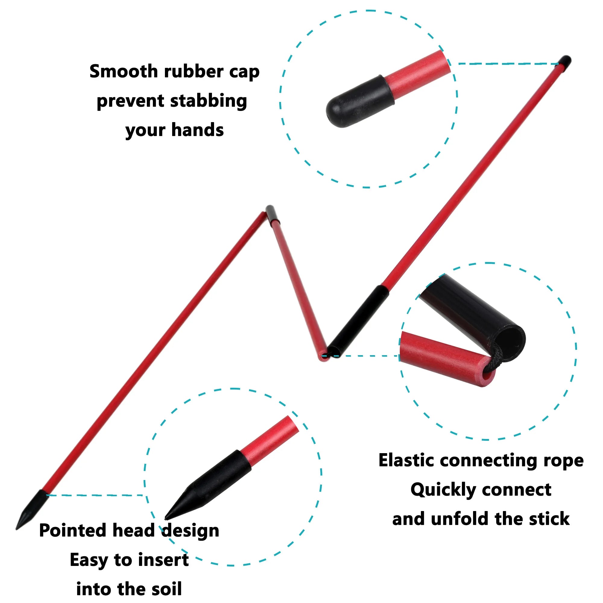 BridgeLinks Golf Alignment Sticks – Swing Path & Setup Trainer (2 Pack)