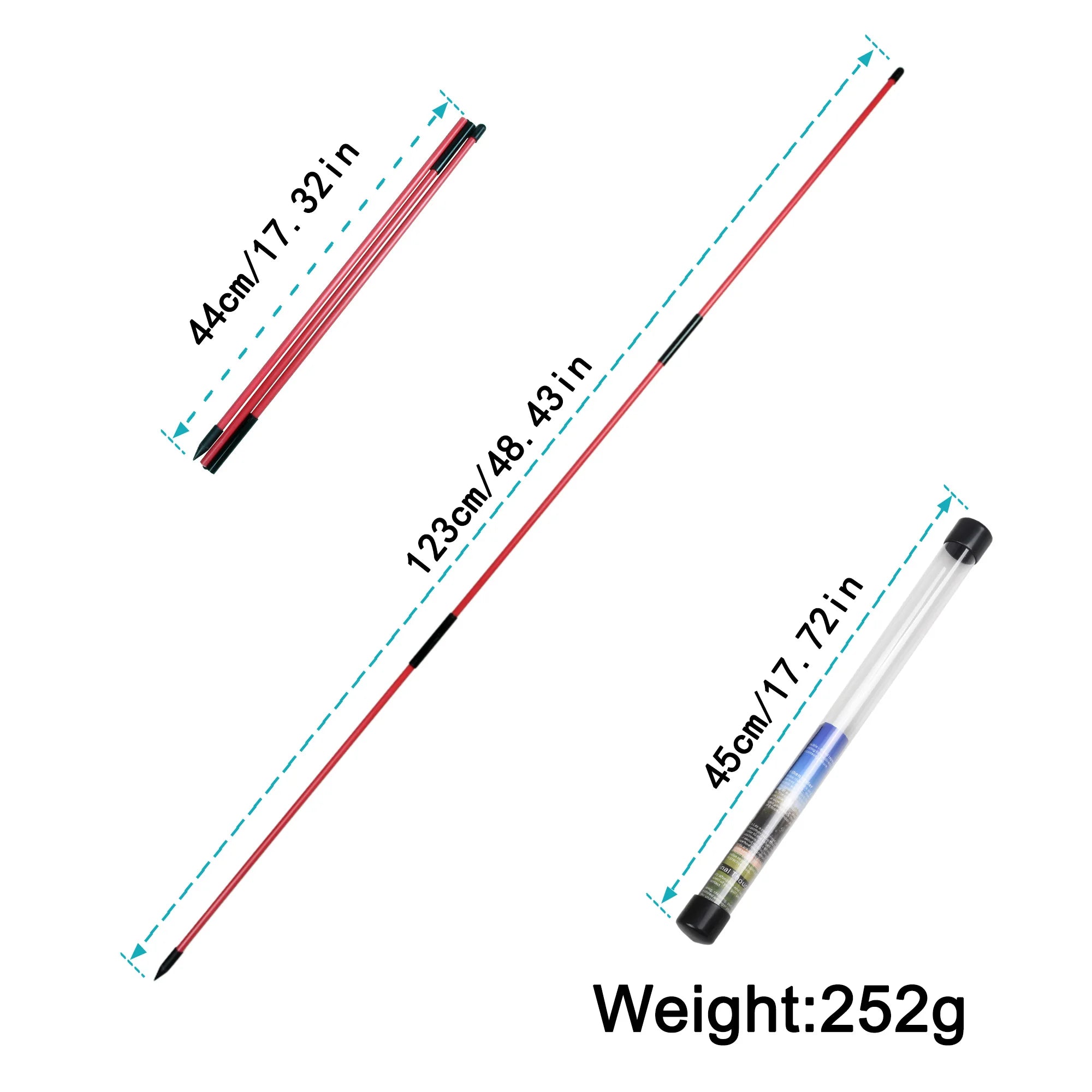 BridgeLinks Golf Alignment Sticks – Swing Path & Setup Trainer (2 Pack)