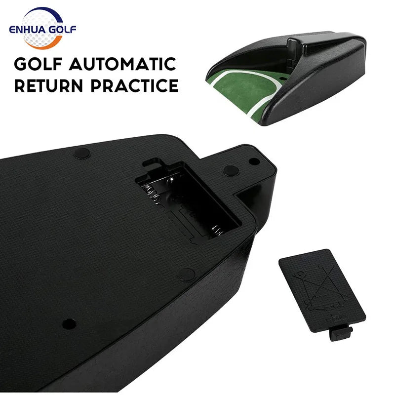 BridgeLinks Auto Return Putting Trainer – Indoor Golf Practice Aid