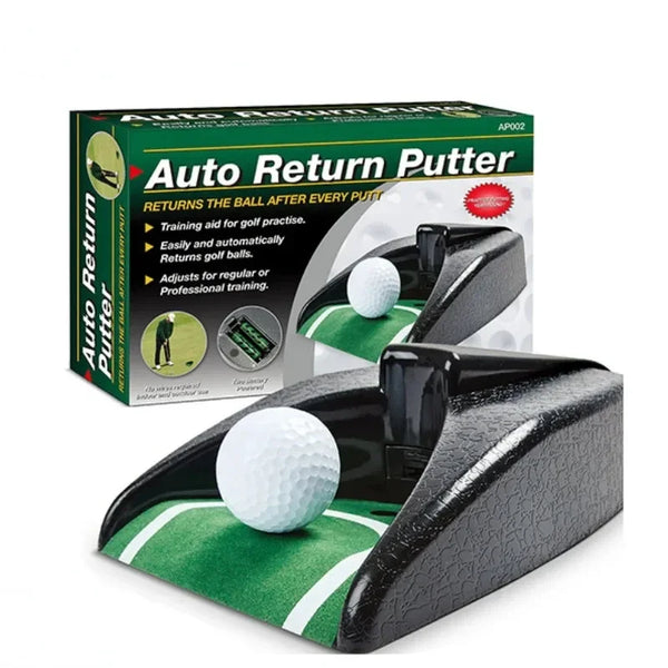 BridgeLinks Auto Return Putting Trainer – Indoor Golf Practice Aid