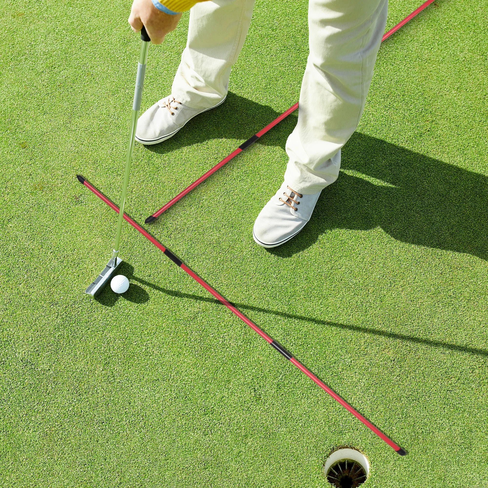BridgeLinks Golf Alignment Sticks – Swing Path & Setup Trainer (2 Pack)