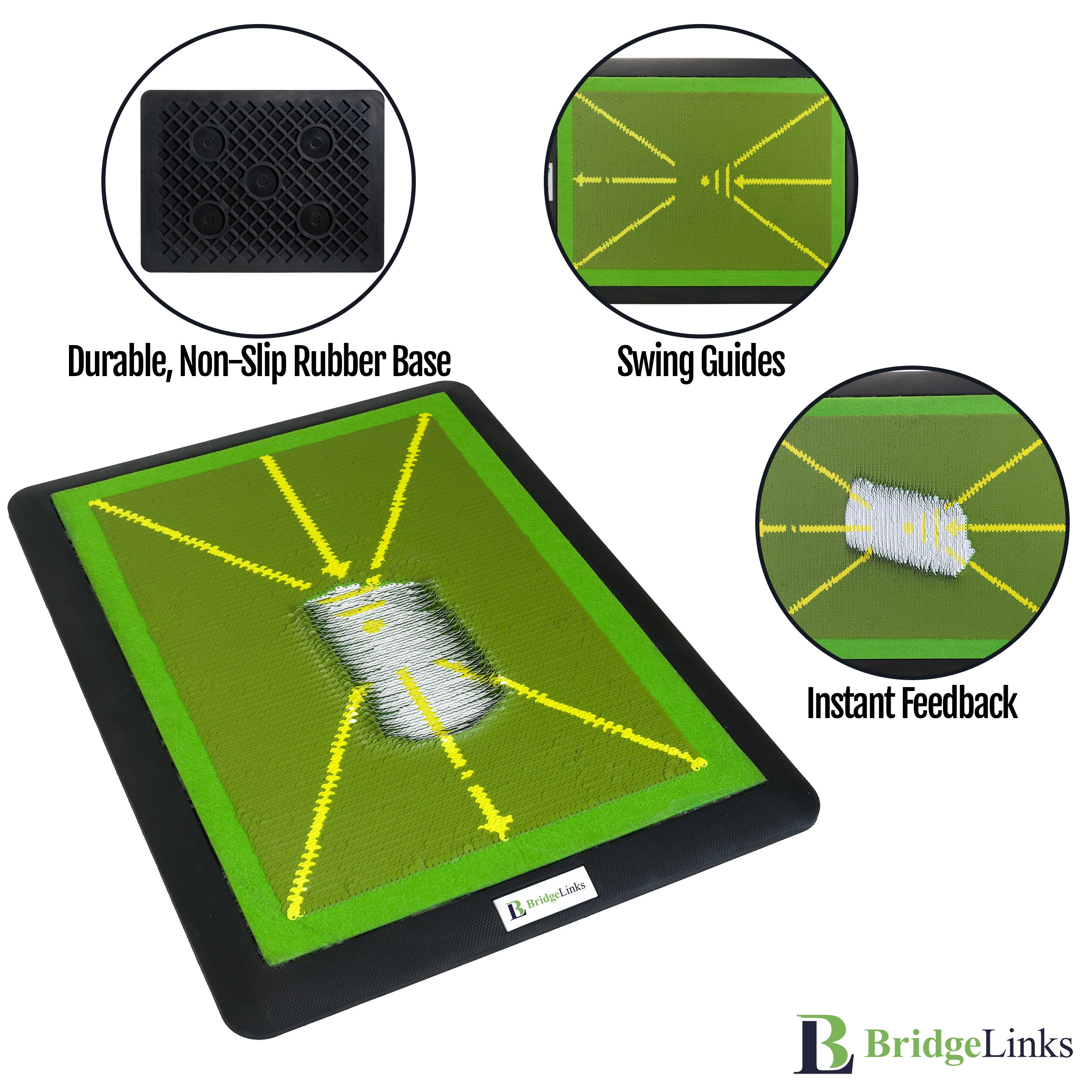 Golf Trace Strike Pad - Immediate Feedback anywhere you can swing a golf club!