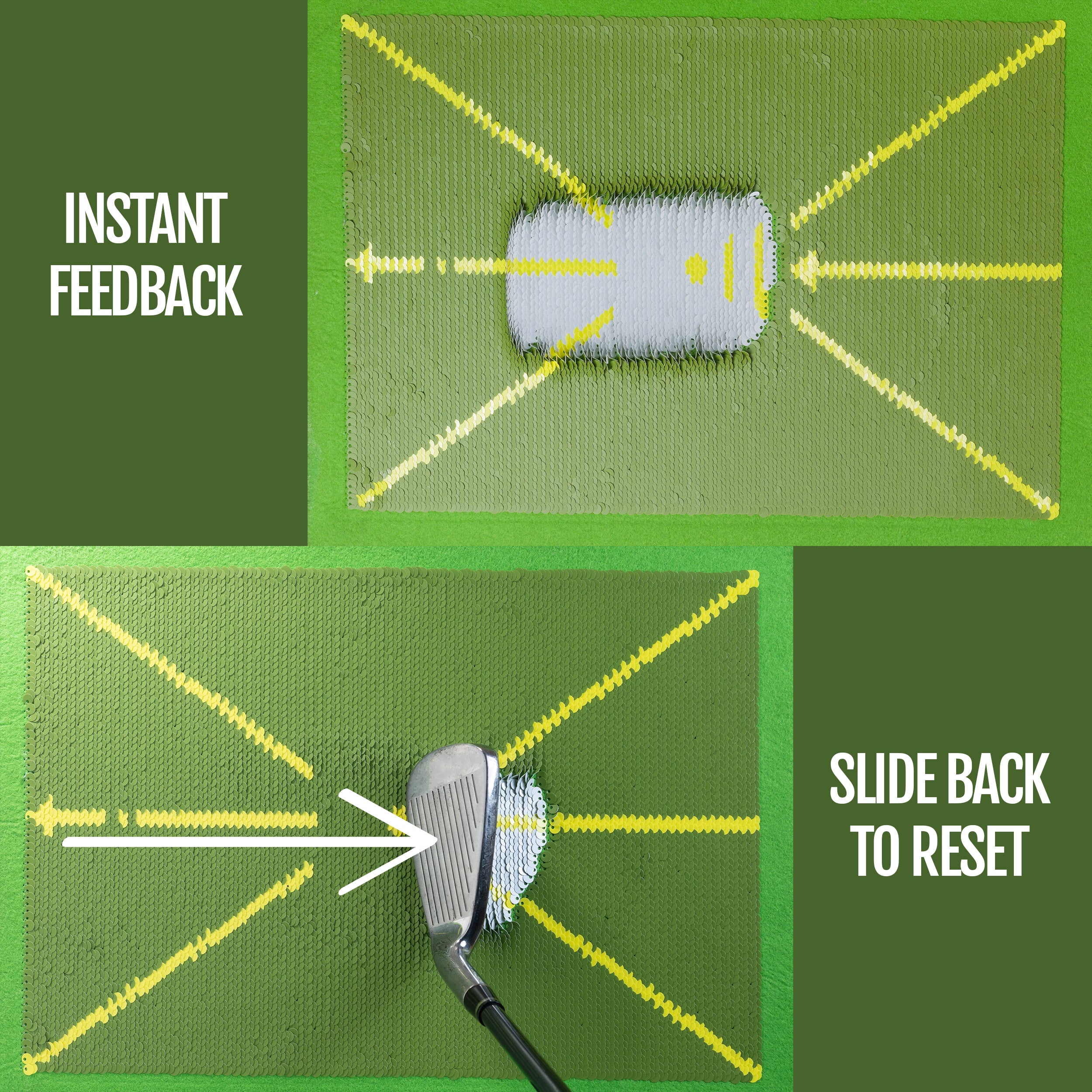 Golf Trace Strike Pad - Immediate Feedback anywhere you can swing a golf club!
