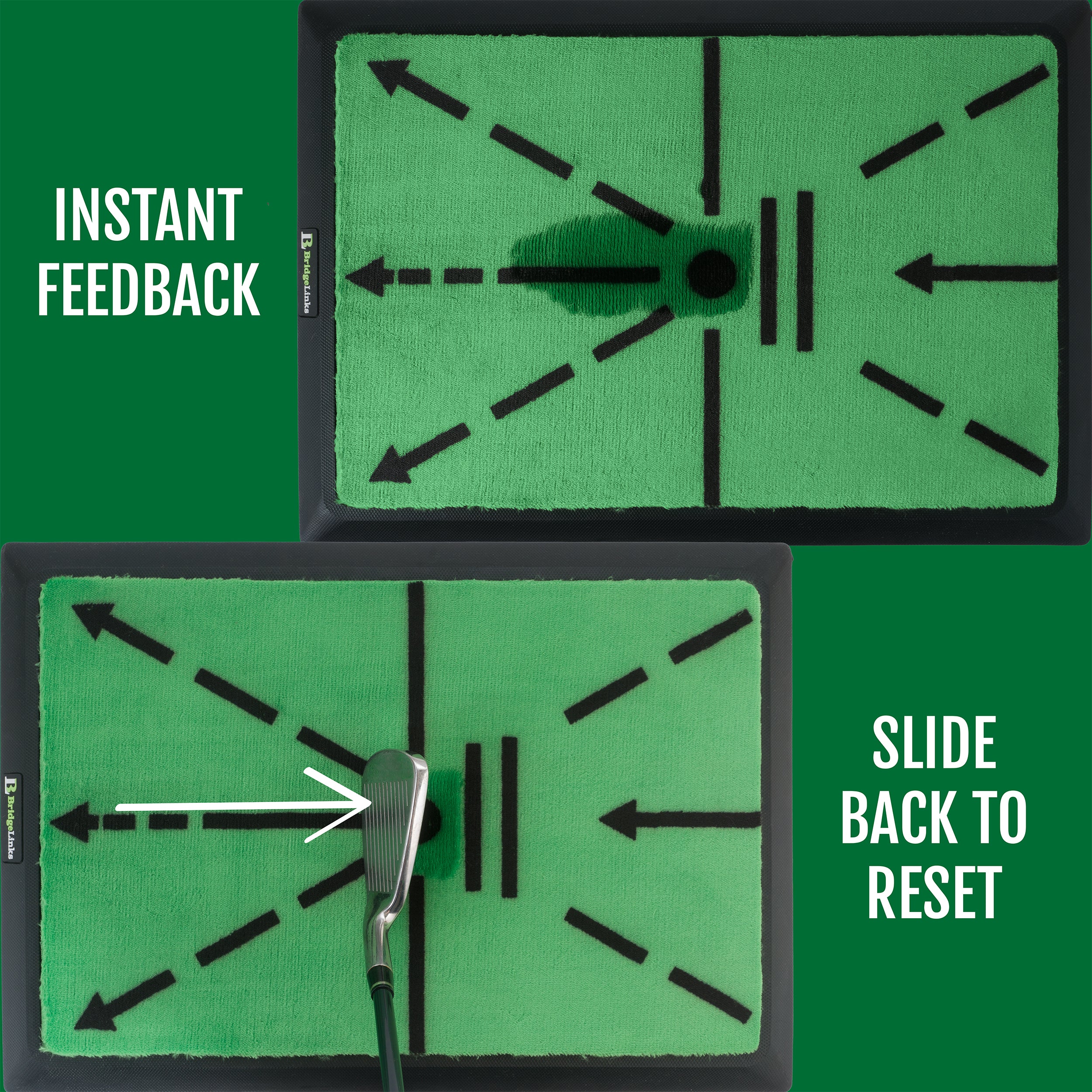 Pathfinder Hitting Golf Mat, Golf Swing Feedback Pad with Real-Time Visualization, Instant Swing Mastery Training Mat, Durable Golf Training Mat with Instant Swing Feedback, Extra Replaceable Mat