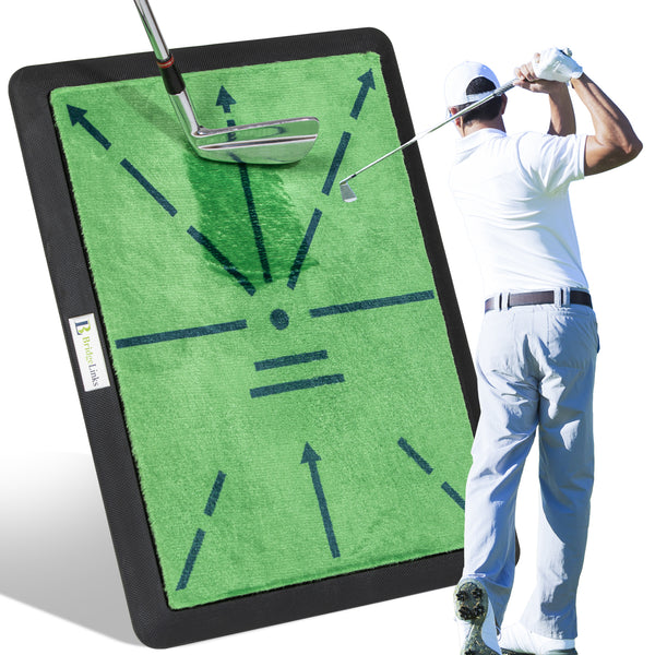 Pathfinder Hitting Mat-Golf Training Mat for Swing Path Feedback, Advanced Guides and Rubber Backing for Stability, Ideal for Hitting, Chipping, and Swing Path Detection, Extra Replaceable Mat