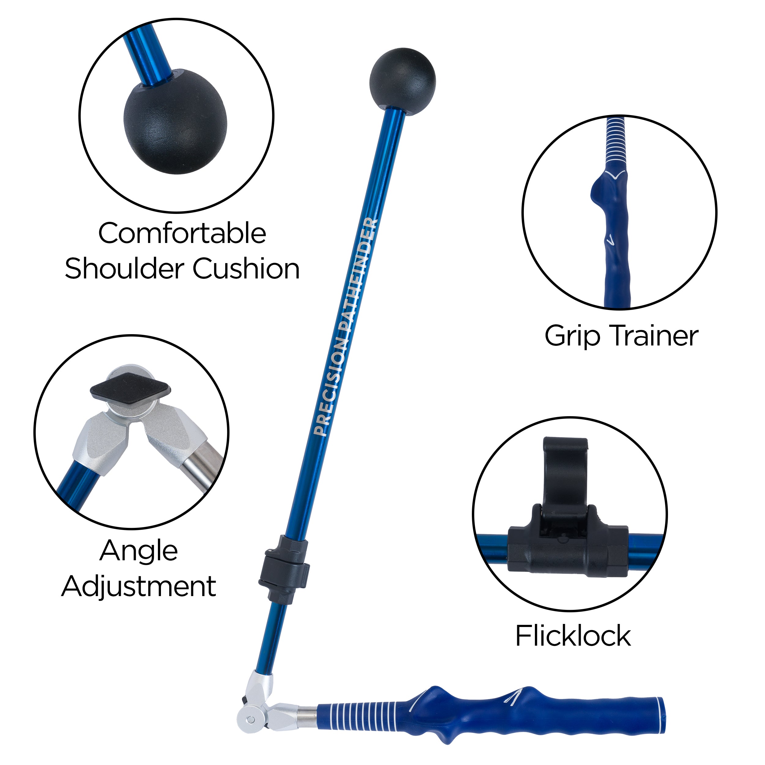 Precision-Pathfinder,  Golf Swing Trainer - Achieve Precision and Power, Portable Golf Training Aid for perfect Swing Path, Improve Golf Swing Mechanics